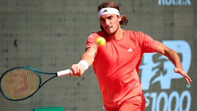 Greece's Stefanos Tsitsipas hits a return to Russia's Karen Khachanov (AFP) Greece's Stefanos Tsitsipas hits a return to Russia's Karen Khachanov (AFP)