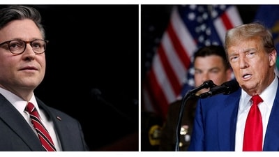 The meeting presents Johnson with a chance to demonstrate a united front with Donald Trump that Republicans say is necessary if the party is to retain control of the House and capture both the Senate and the White House in November. (REUTERS)