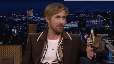 Ryan Gosling on The Tonight Show with Jimmy Fallon. Ryan Gosling on The Tonight Show with Jimmy Fallon.