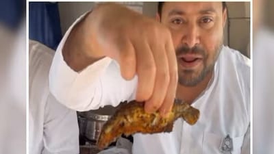 A screengrab of RJD leader Tejashwi Yadav's video which went viral on social media. A screengrab of RJD leader Tejashwi Yadav's video which went viral on social media.