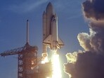 NASA’s Space Shuttle Columbia seen during its first launch way back on April 12, 1981.