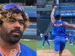 Lasith Malinga reacts as Arjun Tendulkar bowls back-to-back yorkers Lasith Malinga reacts as Arjun Tendulkar bowls back-to-back yorkers