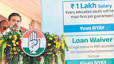 In Bhandara, Rahul highlights Congress’ manifesto promises In Bhandara, Rahul highlights Congress’ manifesto promises