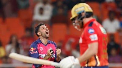Keshav Maharaj was the standout bowler for the Royals as he claimed two wickets for just 23 runs. (IPL-X) Keshav Maharaj was the standout bowler for the Royals as he claimed two wickets for just 23 runs. (IPL-X)