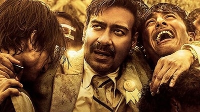 Ajay Devgn in a still from Maidaan Ajay Devgn in a still from Maidaan