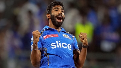 Mumbai Indians bowler Jasprit Bumrah celebrates the wicket of Royal Challengers Bengaluru's batter Virat Kohli during the IPL 2024 cricket match against Royal Challengers Bengaluru and Mumbai Indians at Wankhede Stadium (PTI) Mumbai Indians bowler Jasprit Bumrah celebrates the wicket of Royal Challengers Bengaluru's batter Virat Kohli during the IPL 2024 cricket match against Royal Challengers Bengaluru and Mumbai Indians at Wankhede Stadium (PTI)
