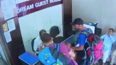 CCTV footage shows the Rameshwaram blast accused at a guest house in Kolkata. CCTV footage shows the Rameshwaram blast accused at a guest house in Kolkata.