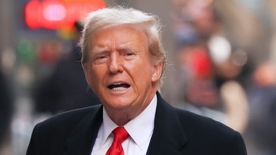 During a press conference at Mar-a-Lago, Donald Trump said: "I'm testifying. I tell the truth. All I can do is tell the truth," (AP) During a press conference at Mar-a-Lago, Donald Trump said: "I'm testifying. I tell the truth. All I can do is tell the truth," (AP)