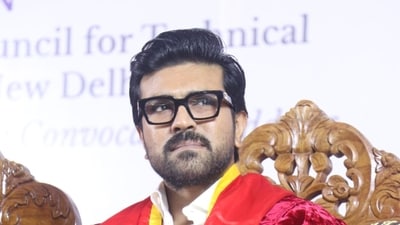 Ram Charan received the honour for his contribution to the film industry. Ram Charan received the honour for his contribution to the film industry.