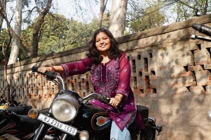 Shyama Arunbhai Trivedi is a final-year student of BA (Prog) at Shyama Prasad Mukherjee College for Women. (Photo: Dhruv Sethi/HT) Shyama Arunbhai Trivedi is a final-year student of BA (Prog) at Shyama Prasad Mukherjee College for Women. (Photo: Dhruv Sethi/HT)