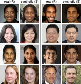 A representative set of matched real and synthetic faces. (Sophie J. Nightingale H. Farid) A representative set of matched real and synthetic faces. (Sophie J. Nightingale H. Farid)
