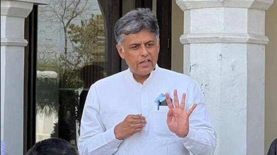 “I would like to carry forward the good work done by my predecessors,” said Manish Tewari. (HT Photo)
