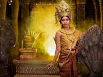Cambodian ambassador Devyani Khobragade elegantly dressed as a Khmer Apsara, to mark the Khmer New Year celebration. Cambodian ambassador Devyani Khobragade elegantly dressed as a Khmer Apsara, to mark the Khmer New Year celebration.