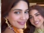 Bhumi Pednekar and Samiksha Pednekar in a new Instagram video. Bhumi Pednekar and Samiksha Pednekar in a new Instagram video.