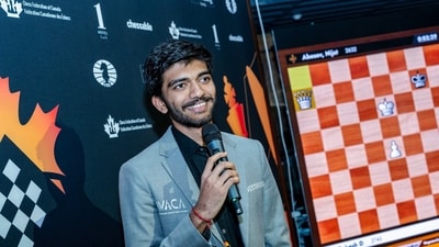 With this win, Gukesh now jumps back into the shared lead at five points with Ian Nepomniachtchi who ended up playing out a draw with Nijat Abasov. (FIDE)