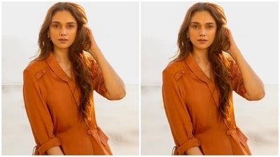 On Sunday, Aditi gave her fans a weekend surprise as the actress took to Instagram and uploaded a series of glam pictures captioned "Magic hour". Her post quickly went viral on social media, receiving tons of likes and comments from her adoring fans. (Instagram/@aditiraohydari)