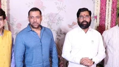 Actor Salman Khan with Maharashtra CM Eknath Shinde (ANI/ File) Actor Salman Khan with Maharashtra CM Eknath Shinde (ANI/ File)