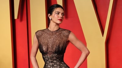 Kendall Jenner arrives at the Vanity Fair Oscar party after the 96th Academy Awards, known as the Oscars, in Beverly Hills, California, U.S., March 10, 2024. REUTERS/Danny Moloshok (REUTERS)