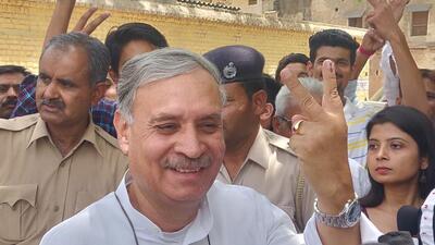 BJP candidate Rao Inderjit Singh has been an MP five times from Gururgam. (HT Archive) BJP candidate Rao Inderjit Singh has been an MP five times from Gururgam. (HT Archive)