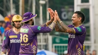 Sunil Narine bowled four overs and leaked only 17 runs as LSG posted 161-7 in 20 overs. (PTI) Sunil Narine bowled four overs and leaked only 17 runs as LSG posted 161-7 in 20 overs. (PTI)