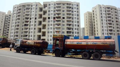 The PMC commissioner’s order comes at a time when it was brought to his notice that only 50 to 80 tankers of treated water were deployed at different construction sites during the past one week. (REPRESENTATIVE PHOTO)