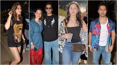 Kriti Sanon, Tamannaah Bhatia, Vijay Varma, Sara Tendulkar and Varun Dhawan attend Diljit Dosanjh's concert in Mumbai. Kriti Sanon, Tamannaah Bhatia, Vijay Varma, Sara Tendulkar and Varun Dhawan attend Diljit Dosanjh's concert in Mumbai.