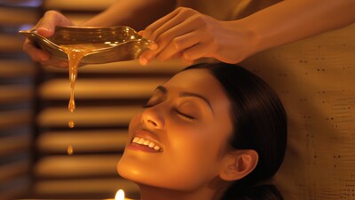Shirodhara: n this therapy, warm herbal oil is gently poured over the forehead to calm the nervous system and relieve tension in the head. (Pixabay) Shirodhara: n this therapy, warm herbal oil is gently poured over the forehead to calm the nervous system and relieve tension in the head. (Pixabay)