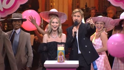 April 13: Emily Blunt and Ryan Gosling on Saturday Night Live. April 13: Emily Blunt and Ryan Gosling on Saturday Night Live.