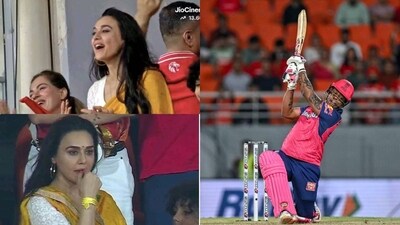 Preity Zinta's reaction changes in a span of five deliveries as PBKS lose thriller against RR Preity Zinta's reaction changes in a span of five deliveries as PBKS lose thriller against RR