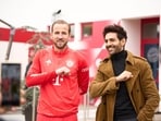 Kartik Aaryan with Harry Kane