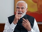 Prime Minister Narendra Modi speaks during an interview with Asian News International (ANI) in New Delhi on Monday.(ANI)