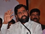 Thane, India - November 07, 2022: Maharashtra Chief Minister Eknath Shinde speaks during the Konkan Festival event, at Savarkar Nagar, Wagle Estate, in Thane, Mumbai, India, on Monday, November 07, 2022. (Praful Gangurde/ HT Photo) (HT PHOTO) Thane, India - November 07, 2022: Maharashtra Chief Minister Eknath Shinde speaks during the Konkan Festival event, at Savarkar Nagar, Wagle Estate, in Thane, Mumbai, India, on Monday, November 07, 2022. (Praful Gangurde/ HT Photo) (HT PHOTO)