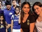 Ananya Panday and Suhana Khan at a previous IPL edition and at the KKR match on Sunday respectively Ananya Panday and Suhana Khan at a previous IPL edition and at the KKR match on Sunday respectively