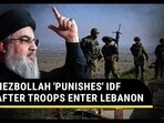 HEBOLLAH 'PUNISHES' IDF AFTER TROOPS ENTER LEBANON HEBOLLAH 'PUNISHES' IDF AFTER TROOPS ENTER LEBANON