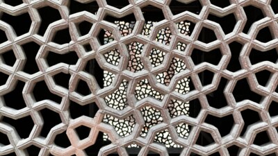 A stone screen at Atgah Khan’s tomb in Hazrat Nizamuddin Basti. (HT Photo) A stone screen at Atgah Khan’s tomb in Hazrat Nizamuddin Basti. (HT Photo)