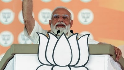 This is PM Narendra Modi's sixth visit to the state. He had last come to Kerala on March 19 when he held a massive road show in Palakkad district. (BJP) This is PM Narendra Modi's sixth visit to the state. He had last come to Kerala on March 19 when he held a massive road show in Palakkad district. (BJP)