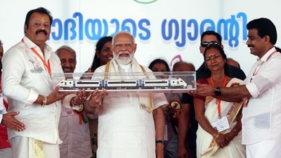 Prime Minister Narendra Modi on Monday addressed public rallies in Kerala as part of the Bharatiya Janata Party's (BJP) electoral campaign for the Lok Sabha elections. (BJP) Prime Minister Narendra Modi on Monday addressed public rallies in Kerala as part of the Bharatiya Janata Party's (BJP) electoral campaign for the Lok Sabha elections. (BJP)
