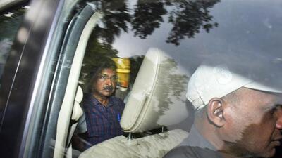 Chief minister Arvind Kejriwal leaves the premises of a Delhi court in a car on March 28. (AP FIle Photo) Chief minister Arvind Kejriwal leaves the premises of a Delhi court in a car on March 28. (AP FIle Photo)