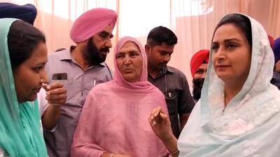 Harsimrat Kaur Badal during a public interaction at Bathinda. (Sanjeev Kumar/HT) Harsimrat Kaur Badal during a public interaction at Bathinda. (Sanjeev Kumar/HT)