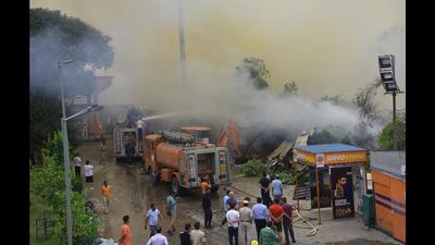 On Monday morning a major fire broke out at the site cause for which is still unknown.