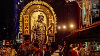 Hindu devotees across India are gearing up for the upcoming Ram Navami festivities, which mark the birth of Lord Rama, the seventh avatar of Lord Vishnu. Devotees are making arrangements for the grand celebrations, which will take place on April 17. (PTI) Hindu devotees across India are gearing up for the upcoming Ram Navami festivities, which mark the birth of Lord Rama, the seventh avatar of Lord Vishnu. Devotees are making arrangements for the grand celebrations, which will take place on April 17. (PTI)