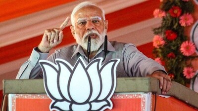 Prime Minister Narendra Modi during a public meeting in Rishikesh. (PTI) Prime Minister Narendra Modi during a public meeting in Rishikesh. (PTI)
