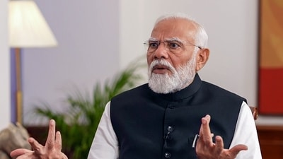 Prime Minister Narendra Modi said he does not take any decision to scare or run-over anyone, (ANI) Prime Minister Narendra Modi said he does not take any decision to scare or run-over anyone, (ANI)