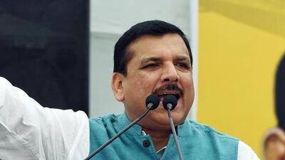Rajya Sabha MP Sanjay Singh and Delhi minister Rai will preside over Sankalp Sabha meetings. (ANI) Rajya Sabha MP Sanjay Singh and Delhi minister Rai will preside over Sankalp Sabha meetings. (ANI)