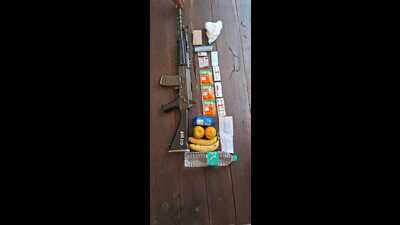 The kit given to cops on poll duty. (Sourced)