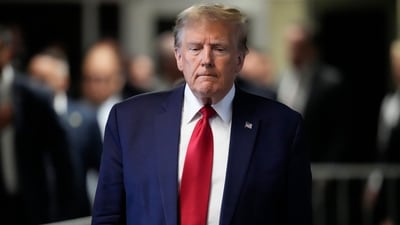 FILE - Former President Donald Trump leaves Manhattan criminal court, Thursday, Feb. 15, 2024, in New York. (AP) FILE - Former President Donald Trump leaves Manhattan criminal court, Thursday, Feb. 15, 2024, in New York. (AP)