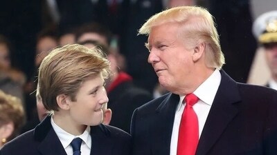 Addressing the media, Trump mentioned that the judge might not allow him to attend his youngest son's high school graduation. (Getty Images) Addressing the media, Trump mentioned that the judge might not allow him to attend his youngest son's high school graduation. (Getty Images)