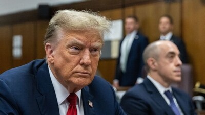 Donald Trump was in court Monday as the first US ex-president ever to be criminally prosecuted, a seismic moment for the United States as the presumptive Republican nominee campaigns to re-take the White House. (AFP) Donald Trump was in court Monday as the first US ex-president ever to be criminally prosecuted, a seismic moment for the United States as the presumptive Republican nominee campaigns to re-take the White House. (AFP)