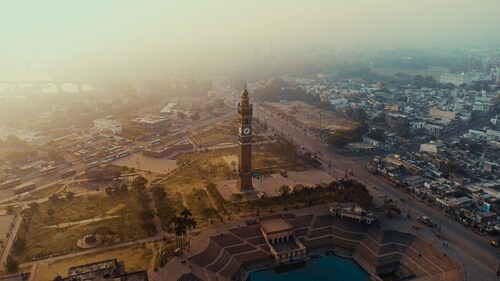 A panoramic view of Clock Tower in Lucknow (Instagram/MaroofCulmen) A panoramic view of Clock Tower in Lucknow (Instagram/MaroofCulmen)