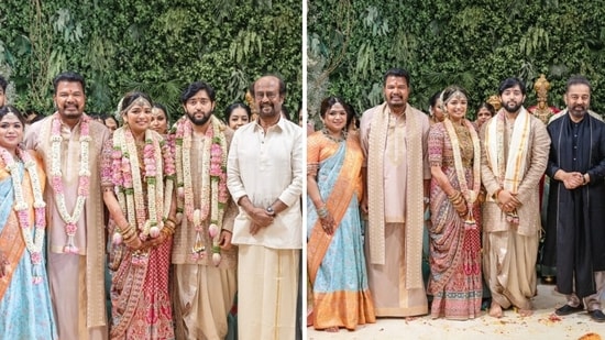 Kollywood celebrities attended the wedding ceremony of S Shankar's daughter Aishwarya.